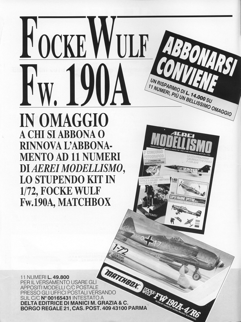 Aerei Modellismo 1991-11